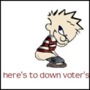 here's to down voters