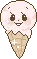 pink ice cream