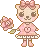 cat in pink dress