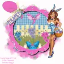 Bunny Woman with Tracey name