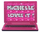 Michelle loves it pink laptop