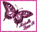 michelle loves it pink butterfly