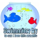 swimming by to say I love this graphic Fish