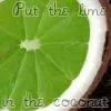 Lime in the coconut