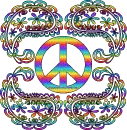rainbow peace design