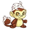 mmm, choclate icecream  monkey xD