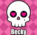 Becky with skulls