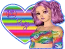 groovy tye dye hippie chick