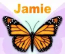 Jamie with butterfly