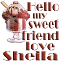 hello my sweet friend love sheila