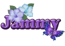 Purple Flower & Butterfly: Jammy