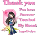 Thank you with Bratz Doll and hugs Evelyn