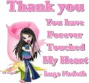 Thank you with Bratz Doll and hugs Nadeth