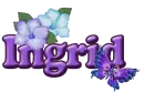 Purple Flower & Butterfly: Ingrid