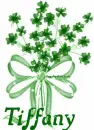 CLOVERS WITH NAME TIFFANY
