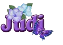 Purple Flower & Butterfly: Judi