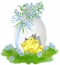 EASTER EGG WITH CHICKS