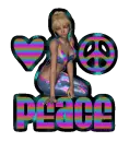 triippy hippy chick peace and love