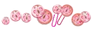 Pink Butterflies buttons