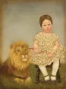 girl with lion