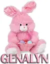PINK EASTER BUNNY: GENALYN