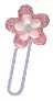 Pink flower clip
