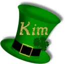 ST PATTYS HAT WITH NAME KIM