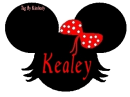 Minnie with name Kealey