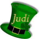 ST PATTYS HAT WITH NAME JUDI