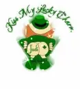 Kiss my lucky charm  with name Judi
