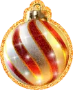 red gold ornament