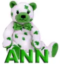 ST PADDY'S TEDDY: ANN