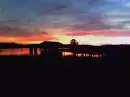 dock at sunset