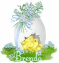 EASTER EGG WITH NAME BRENDA