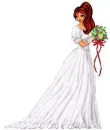 red headed bride doll