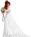 red head bride doll