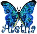 BLUE BUTTERFLY: ALETHA