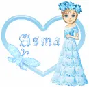 blue candy bar doll Asma