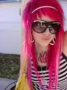 emo girl-pink hair