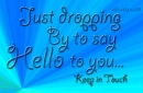 Hello to you