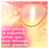 pink glasses