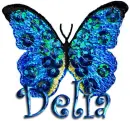 BLUE BUTTERFLY: DELIA