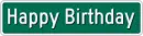 Happy Birthday Sign