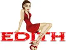 sexy girl in red - Edith