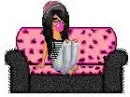 Girl Sitting On Couch