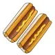 Hotdog with Mustard
