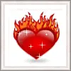 FLAMING HEART
