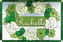 CLOVER GLASS TAG: RICHELLE