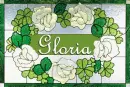 CLOVER GLASS TAG: GLORIA