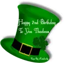 HAPPY 2ND BIRTHDAY TO YOU THADEUS